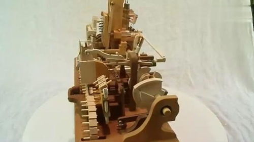 手工藝術(shù)短片 手動(dòng)運(yùn)行木材機(jī)械,零部件還挺多的